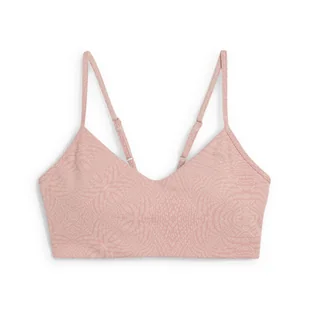Damski stanik MOVE CLOUDSPUN AOP PUMA Rose Quartz Pink - Bielizna sportowa damska - miniaturka - grafika 1