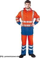 Odzież robocza - Reis KPLPUFLUO - Wysokiej jakości komplet przeciwdeszczowy z elastycznego materiału o wysokiej wytrzymałości - pomarańczowo-niebieski 3XL - miniaturka - grafika 1