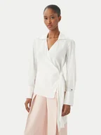 Koszule damskie - Tommy Hilfiger Koszula WW0WW49650 Biały Slim Fit - miniaturka - grafika 1