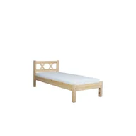 Łóżka dla dzieci i młodzieży - Łóżko Drewniane Sosnowe Modern 90 x 200 Meble Doktór Bejca Dębowa - miniaturka - grafika 1