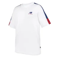 Koszulki sportowe męskie - Koszulka New Balance MT43526NNY - biała - miniaturka - grafika 1