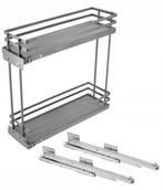 Meble modułowe i akcesoria - Kosz Cargo wysuwany Movix Pro 15 Gtv 2 półki Antracyt pro. prawa boczna - miniaturka - grafika 1