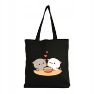 Torby i wózki na zakupy - Eko Torba na ramię Zakupy Shopper Torebka Bawełniana BUBU LOVES DUDU #4 - miniaturka - grafika 1