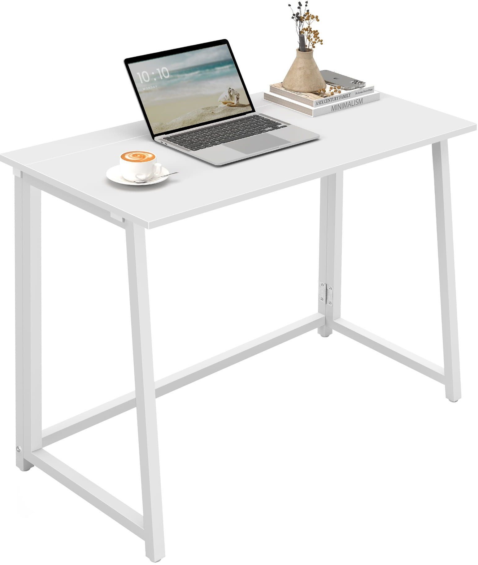 OSKAR Biurko Komputerowe MAX 1.0 - białe / nogi białe