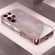 Etui i futerały do telefonów - TEMU Etui na telefon: Wzór liścia, różowo-złoty/różowy, powłoka galwaniczna, kompatybilne z for Galaxy A51/A52/A53 5G/A54/A55/A56/A71/A72/A73/Note - miniaturka - grafika 1