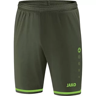 Spodnie męskie - JAKO JAKO Striker 2.0 męskie spodnie sportowe do piłki nożnej, khaki/neonowy zielony, M 4429 - grafika 1