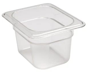 Pojemnik Camwear GN 1/8 z poliwęglanu, Cambro, 1 l, H 100 mm, 1L, transparentny, 161x132x(H)100mm - Akcesoria gastronomiczne - miniaturka - grafika 1