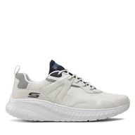Sneakersy męskie - Sneakersy Skechers Bobs Squad Chaos-Elevated Drift 118034/WMLT Biały - miniaturka - grafika 1