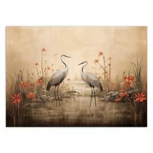 Fototapeta, Żurawie nad jeziorem (Rozmiar 350x245) - Fototapety - miniaturka - grafika 2