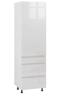 Meble kuchenne - Rimini Słupek Ds3-60-197_Modernbox Lewy Biały Połysk - miniaturka - grafika 1