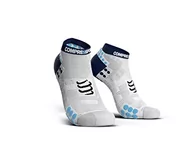 Skarpetki damskie - COMPRESSPORT skarpety męskie (1 szt.) wielokolorowa biały/niebieski T1 - miniaturka - grafika 1