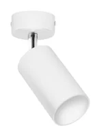 Lampy ścienne - LVT Kinkiet lampa pojedyncza GU10 BARDO I ruchoma biała 1462 - miniaturka - grafika 1