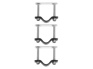 Basil, Zestaw mocowania do skrzynek i koszy ratanowych, Crwate Mounting Set RVS, srebrny - Wieszaki na rower - miniaturka - grafika 1