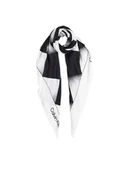 Apaszki i szaliki damskie - Calvin Klein Chusta K60K613232 Czarny - miniaturka - grafika 1