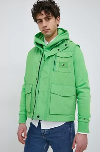 Tommy Hilfiger bezrękawnik męski kolor zielony przejściowy - Kamizelki męskie - miniaturka - grafika 1
