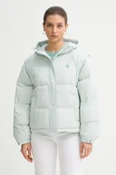 Kamizelki damskie - Calvin Klein Jeans bezrękawnik puchowy kolor turkusowy zimowa LV044D522G - miniaturka - grafika 1