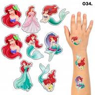 Zabawki kreatywne - TATUAŻE ZMYWALNE DLA DZIECI TYMCZASOWE SYRENKA ARIEL - 8 EL. / 150 WZORÓW - miniaturka - grafika 1