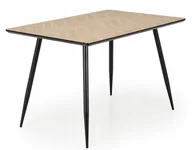 Stoły - Stół kuchenny dębowy naturalny Berto 120 cm do jadalni salonu - miniaturka - grafika 1