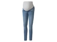 Spodnie ciążowe - esmara® Jeansy ciążowe, super skinny fit (38, Niebieski) - miniaturka - grafika 1