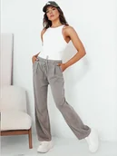 Spodnie damskie - Spodnie damskie wide leg ASTERS szare Dstreet UY2035-XL/XXL - miniaturka - grafika 1
