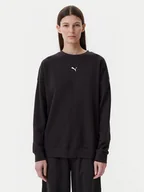 Bluzy damskie - Puma Bluza Ess 685401 Czarny Oversize - miniaturka - grafika 1
