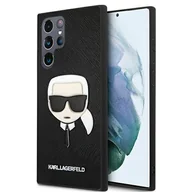 Etui i futerały do telefonów - Karl Lagerfeld Obudowa dla telefonów komórkowych Saffiano Karl Head na Samsung Galaxy S22 Ultra KLHCS22LSAKHSL - miniaturka - grafika 1