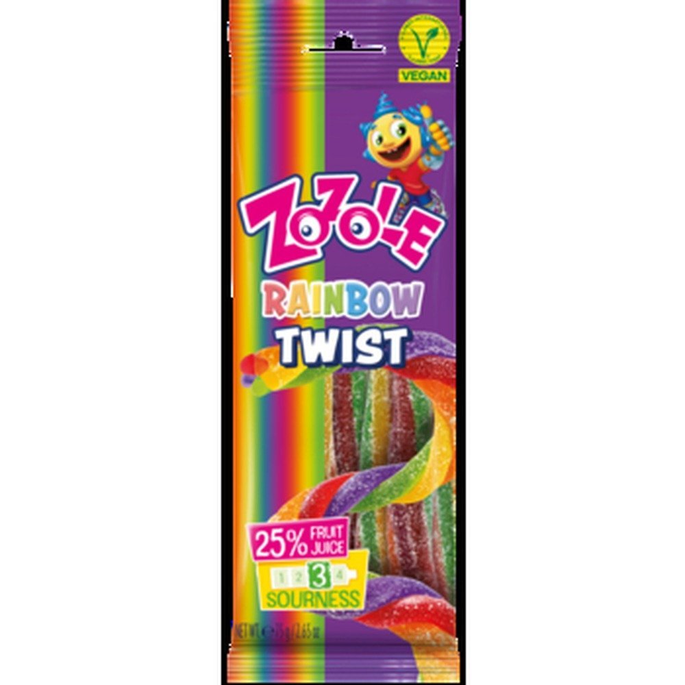 Zozole żelki Rainbow Twist o smaku owocowym 75g