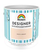 Farby wewnętrzne - Beckers Emulsja Designer Kitchen&Bathroom exotic apricot 2,5l 09065 - miniaturka - grafika 1