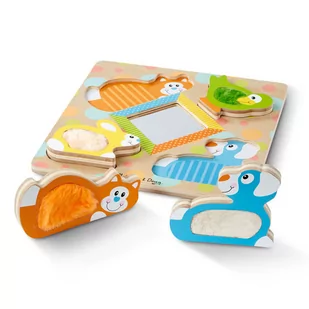 Melissa &amp; Doug Melissa &amp Doug Drewniana układanka sensoryczna z futerkiem - Układanki dla dzieci - miniaturka - grafika 1