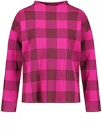 Swetry damskie - GERRY WEBER Edition Damski sweter 770547-44713, czerwony/pomarańczowy/fioletowy/różowy w kratkę, 34 - miniaturka - grafika 1