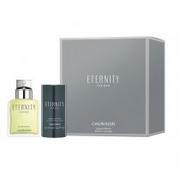 Zestawy perfum damskich - Calvin Klein Eternity For Men zestaw woda toaletowa spray 100ml + dezodorant sztyft 75ml - miniaturka - grafika 1