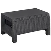 Stoły ogrodowe - ALLIBERT CORFU stół grafit - miniaturka - grafika 1