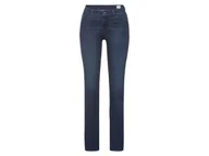 Spodnie damskie - esmara® Jeansy damskie Slim Fit (Dłuższe, Ciemnoniebieski, 38) - miniaturka - grafika 1