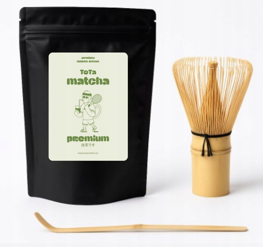 Zestaw premium na start matcha, chasen, łyżeczka ToTa Matcha