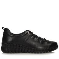 Półbuty damskie - Czarne sneakersy damskie Toscanio BK 164-123005 - 36 - miniaturka - grafika 1