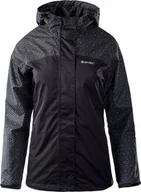 Kurtki i kamizelki sportowe damskie - Hi-Tec KURTKA LADY MONSA II BLACK/WHITE PRINT S - miniaturka - grafika 1