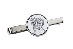Bokser, Boxer III - spinka do krawata z psem, personalizowany klips do kraw - Spinki do mankietów i krawatów - miniaturka - grafika 1