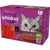Mokra karma dla kotów - WHISKAS Adult saszetki 12 x 85 g Klasyczne Posiłki - mokra karma dla dorosłego kota, w sosie (kawałki z: wołowiną, kurczakiem, jagnięciną, drobiem) - miniaturka - grafika 1