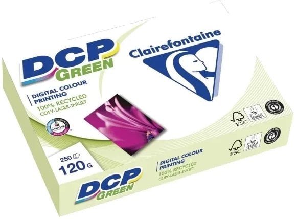 Genbrugspapir til farveprint DCP Green, A4, 120 g, pakke a 250 ark