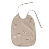 Śliniaki i fartuszki - Nuuroo śliniak wodoodporny do pierwszych posiłków TRAIN Cream Carnival - miniaturka - grafika 1