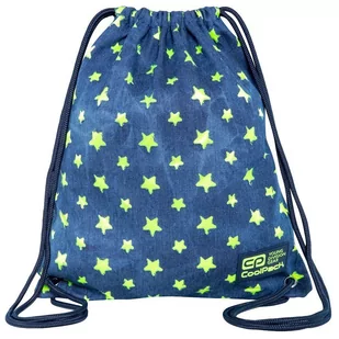CoolPack Worek Na Buty Solo Denim Yellow Stars - Worki na buty - miniaturka - grafika 1