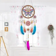 Zabawki kreatywne - Haft Diamentowy Łapacz Snów - Motyl - miniaturka - grafika 1