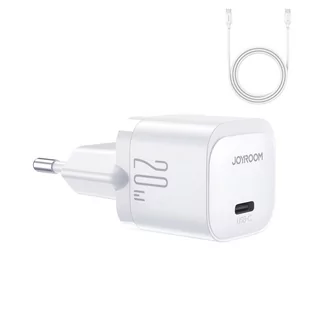 Joyroom ładowarka sieciowa USB-C PD 20W + kabel USB-C - Ładowarki do telefonów - miniaturka - grafika 1