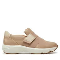 Sneakersy damskie - Sneakersy Clarks Tivoli Strap 26177813 Beżowy - miniaturka - grafika 1