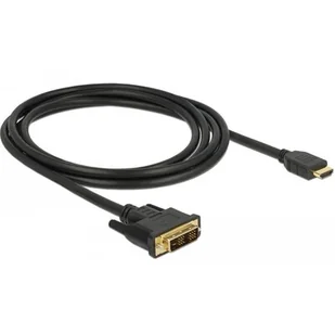 Kabel DVI-D(M)(18+1)->HDMI(M) V1.2 2M Czarny Si - Kable komputerowe i do monitorów - miniaturka - grafika 1