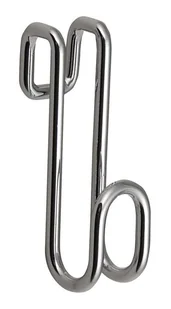 Aqualine Chrome Line - Haczyk do zawieszania zasłon prysznicowych, chrom 37020 - Wieszaki łazienkowe - miniaturka - grafika 1