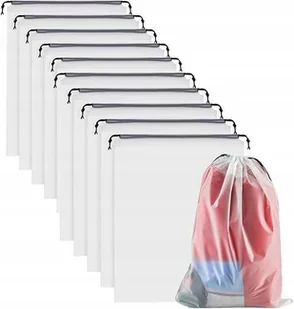 Worki na buty ubrania ze ściągaczem Wodoodporne Wielokrotnego użytku 10szt - Akcesoria obuwnicze - miniaturka - grafika 1