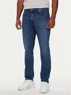 Spodnie męskie - Wrangler Jeansy River 112356835 Niebieski Tapered Fit - miniaturka - grafika 1