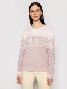 Iceberg Sweter 21EI2P0A00772964411 Różowy Regular Fit - Swetry damskie - miniaturka - grafika 1