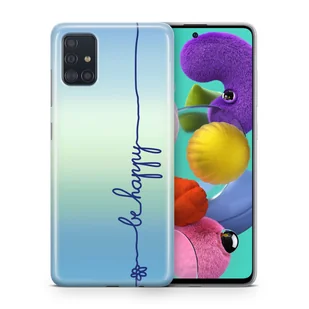 Etui na telefon komórkowy Pokrowiec ochronny na Samsung Galaxy S8 Plus Pokrowiec na etui Bumper Cases TPU, Model: Samsung Galaxy S8 Plus, Wybierz wzór: Be Happy Blue - Etui i futerały do telefonów - miniaturka - grafika 1